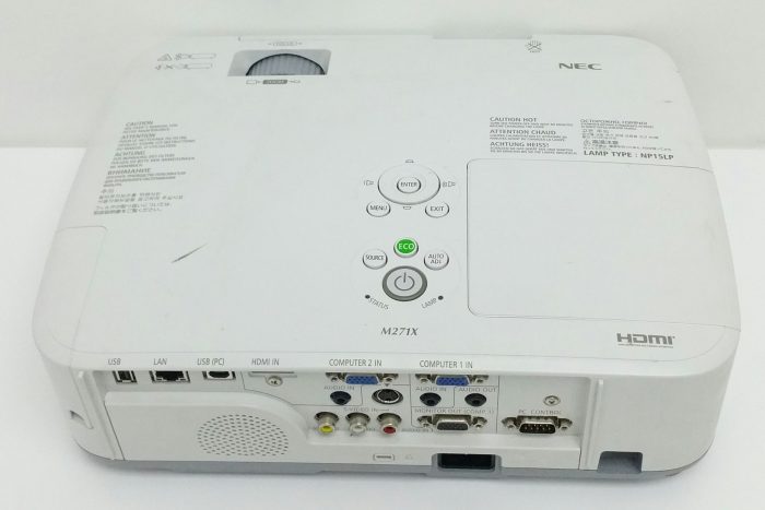 Nec NP-M271X LCD VGA Projector w 2843 Lamp Hours Used - Image 5