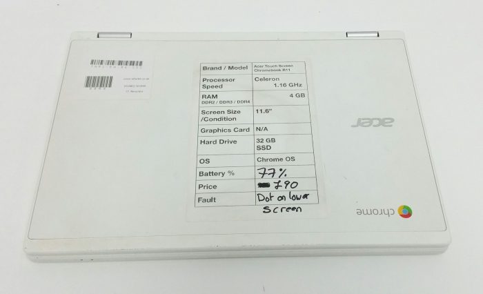 Acer Touch Screen Chromebook R11 N15Q8 CB5-132T Series Celeron 1.16GHz 4GB Ram 32GB SSD Chrome OS - Image 5