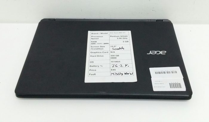 Acer Aspire MS2393 ES1-311 Series Pentium N3540 2.66GHz 2GB Ram 500GB HDD Windows 10 64 - Image 8