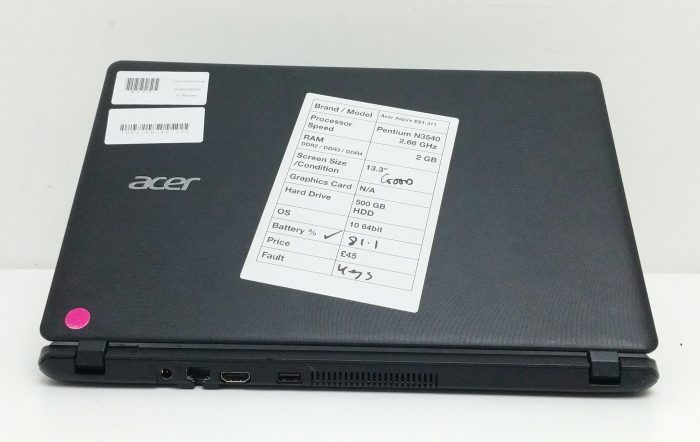 Acer Aspire MS2393 ES1-311 Series Pentium N3540 2.66GHz 2GB Ram 500GB HDD Windows 10 64 - Image 7