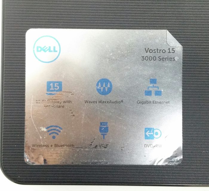 Dell Vostro 15 3000 Series i3-5005u 2GHz 4GB Ram 500GB HDD Windows 10 - Image 3
