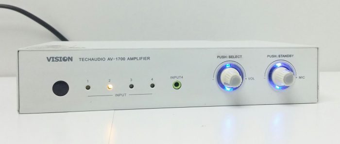 Vision Techaudio AV-1700 Amplifier 4 X Stereo Inputs - Image 2