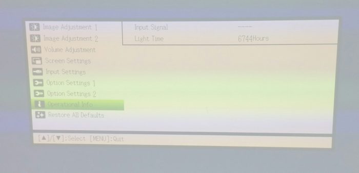 Casio XJ-M130 Data Projector with 6744 Lamp Hours Used - Image 2
