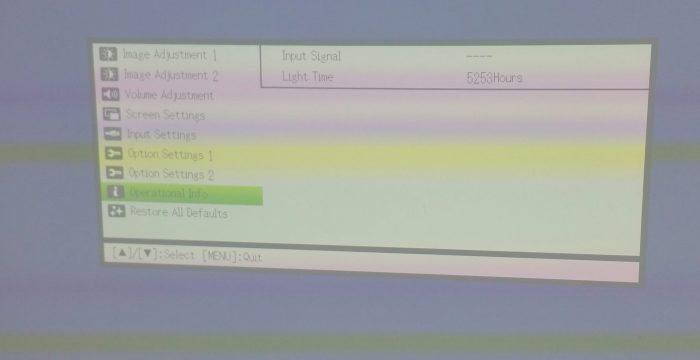 Casio XJ-M130 Data Projector with 5253 Lamp Hours Used - Image 2
