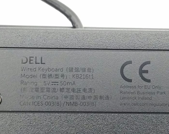 Dell KB216t1 Wired Keyboard - Image 4