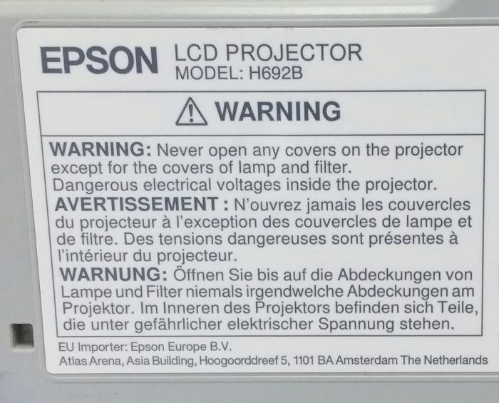 Epson EB-X27 HDMI LCD Projector H692B with 5185 Lamp Hours Used - Image 6