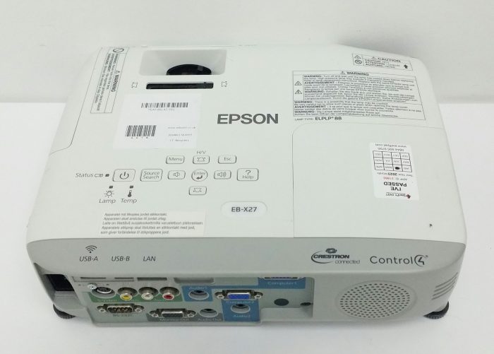 Epson H692B EB-X27 HDMI LCD Projector 3516 Lamp Hours Used - Image 5