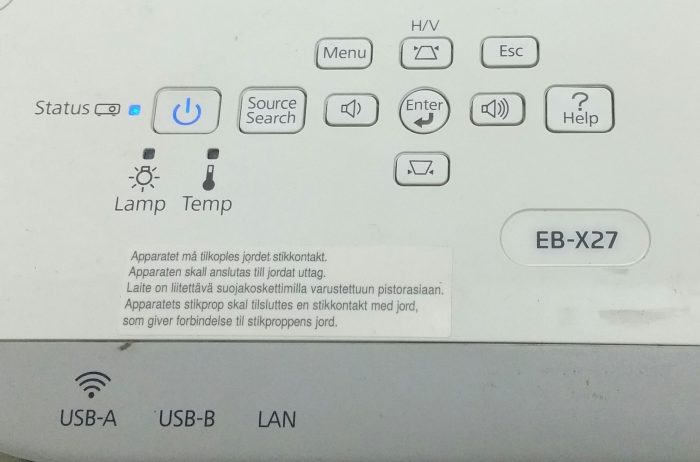 Epson H692B EB-X27 HDMI LCD Projector 4446 Lamp Hours Used - Image 5