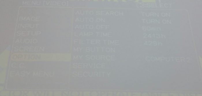 Hitachi ED-A101 3LCD Projector 2413 Lamp Hours Used - Image 2