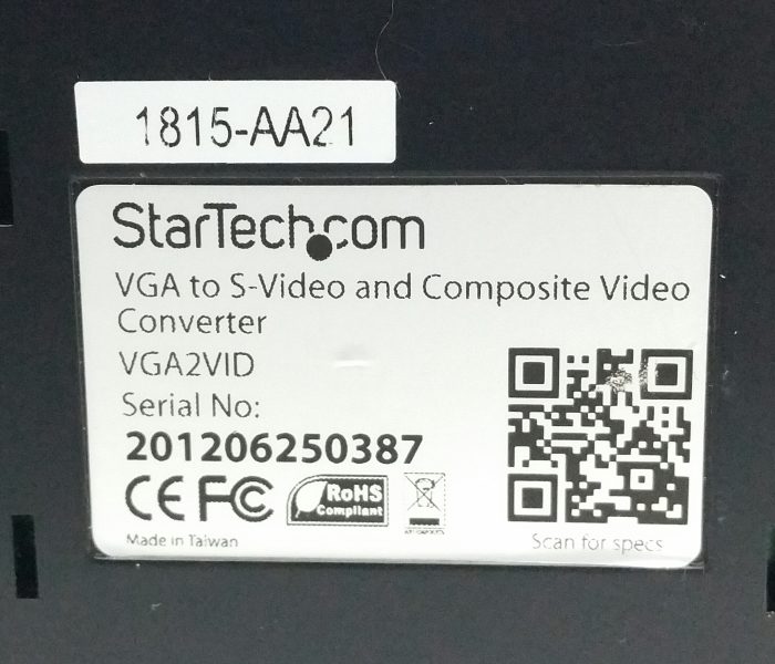 Startech.com VGA2VID VGA to Composite & S Video Converter - Image 3
