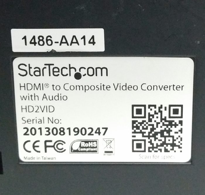 Startech.com HD2VID HDMI To Composite Video Converter With Audio - Image 3
