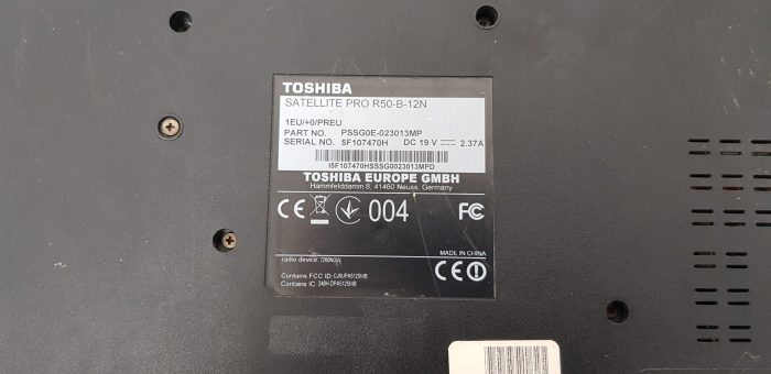 Toshiba satellite pro R50 i5 4th gen 2.4GHz 120GB SSD 15.6" - Image 8