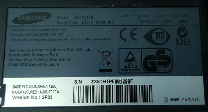 Samsung S24C450B 24 inch LED Monitor - Image 6