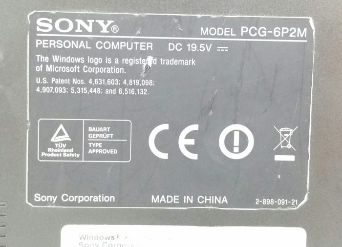 Sony Vaio VGN-C1S PCG-6P2M Core 2 Duo T5500 1.67GHz 2GB Ram 500GB HDD Windows 10 64bit - Image 3
