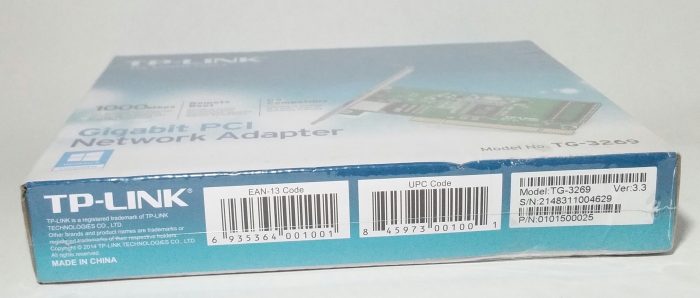 TP-Link TG-3269 Gigabit PCI RJ-45 Fast Ethernet Network Adapter - Image 3