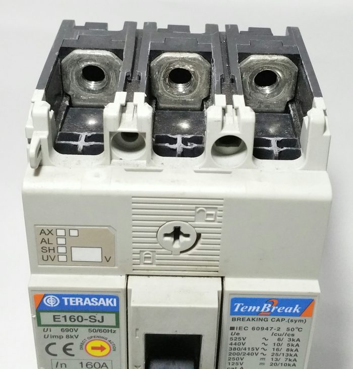 Terasaki E160-SJ 40amp 16ka Triple Pole MCCB TemBreak Damaged Case - Image 7