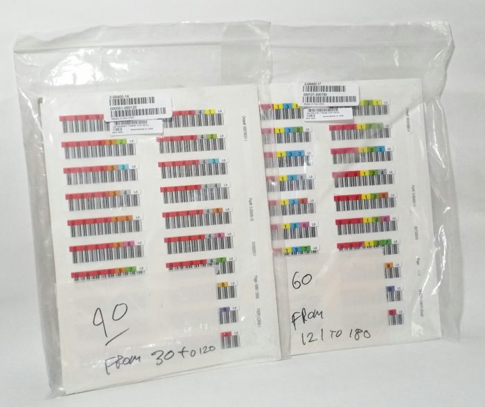 Joblot 2x LTO Barcode Label Orientation Sheets - Image 2
