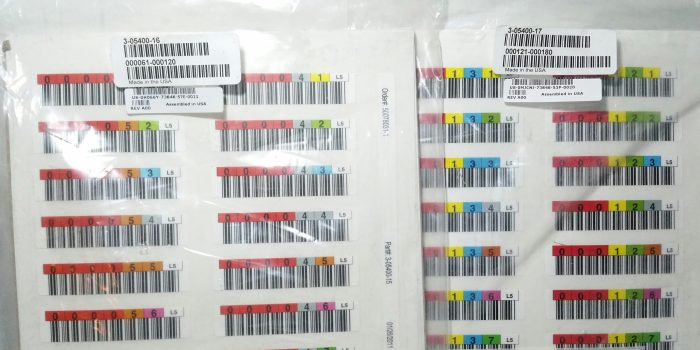 Joblot 2x LTO Barcode Label Orientation Sheets - Image 5