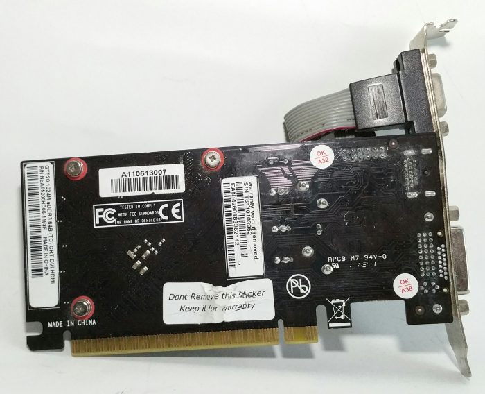 Gainward GT520 1024M DDR3 64B (TC) CRT DVI HDMI Graphics Card - Image 4