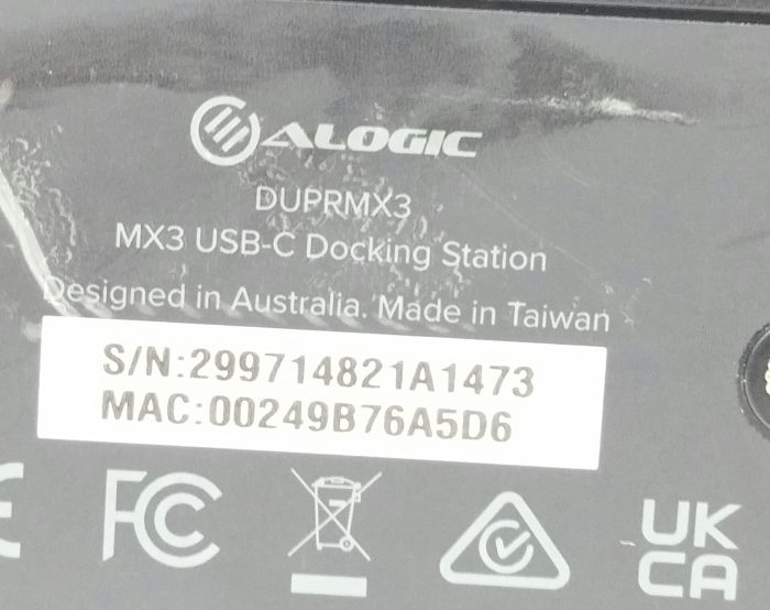 Alogic MX3 DUPRMX3 USB-C Docking Station - Image 3