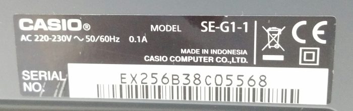 Casio SE-G1-1 Electronic Cash Register Machine With Key - Image 3