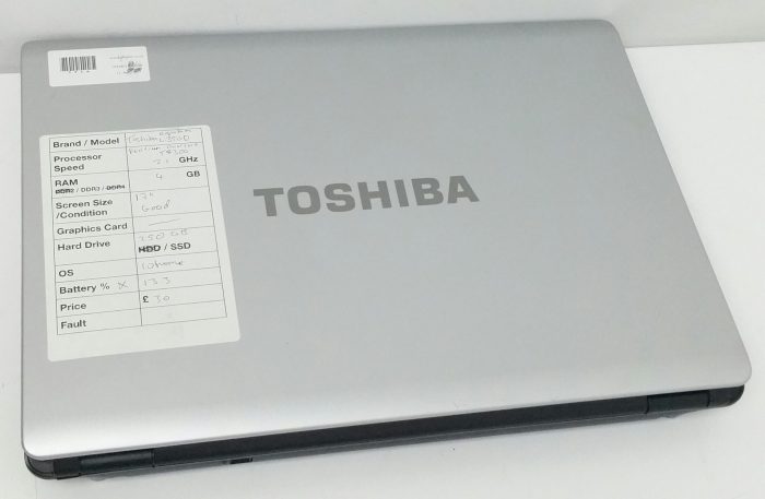 Toshiba Equium L350D PSLE2E-001002KS- Pentium Dual Core T4300 2.1GHz - 4GB RAM - 17" - 250GB SSD - Windows 10 Home - Image 5