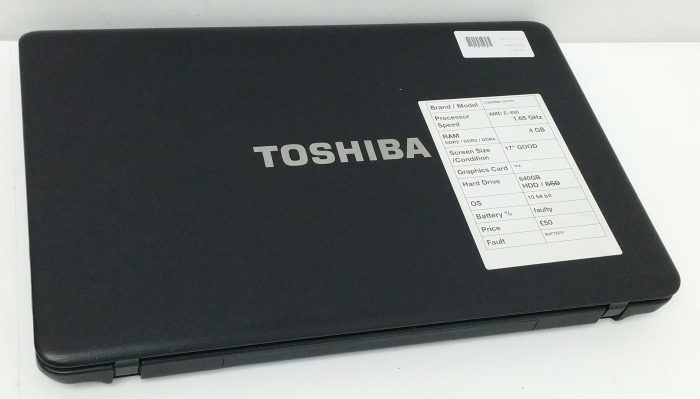 Toshiba Satellite C670D-11K - AMD E-450 1.65GHz - 4GB RAM - 17" - 640GB HDD - Windows 10 64bit - Image 4