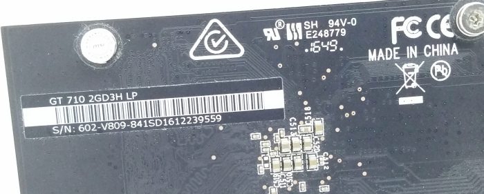 MSI Graphics Card GT710 2GD3H LP - Image 3