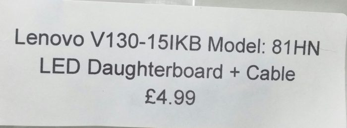 Lenovo V130-15IKB 81HN Laptop LED Daughterboard + Cable - Image 3