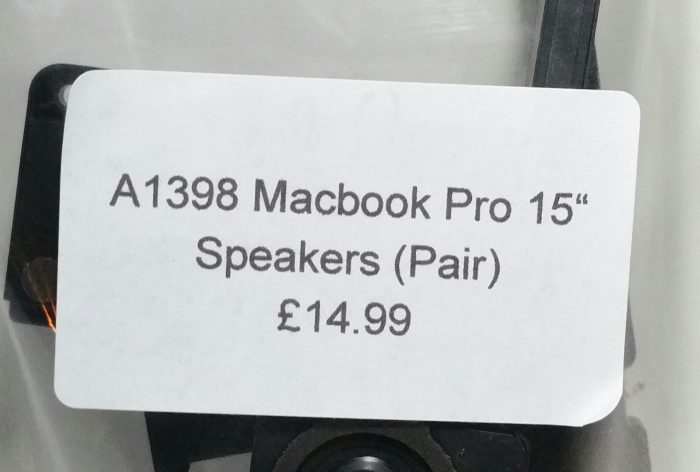Apple A1398 Macbook Pro 15" Laptop Speakers (Pair) - Image 3