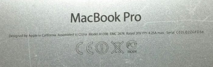 Apple A1398 Macbook Pro 15" Laptop Completely Stripped - Image 6