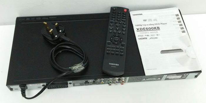 Toshiba XDE600KB DVD Player + Remote - Image 5