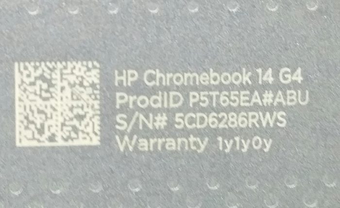 HP Chromebook 14 G4 - Celeron Quad Core 1.83GHz - 4GB RAM - 14" - 32GB SSD - Chrome OS - Image 4