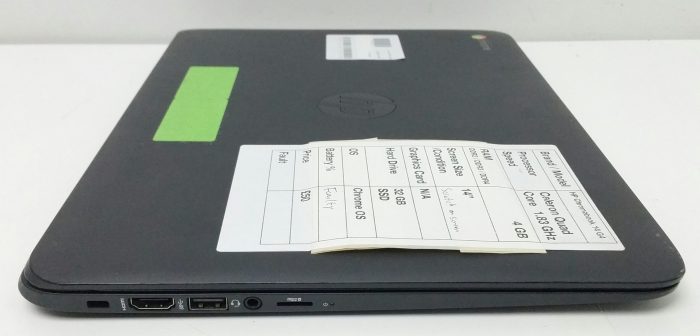 HP Chromebook 14 G4 - Celeron Quad Core 1.83GHz - 4GB RAM - 14" - 32GB SSD - Chrome OS - Image 8