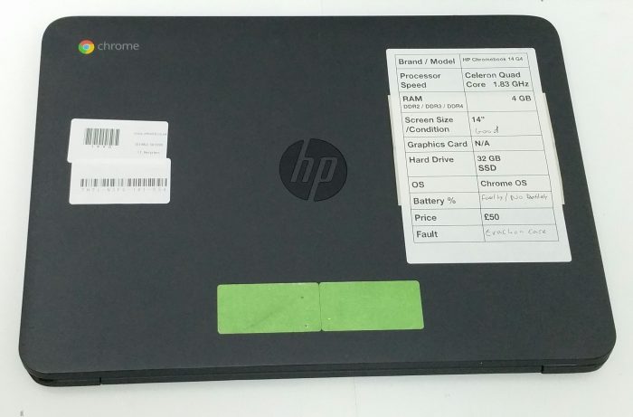 HP Chromebook 14 G4 - Celeron Quad Core 1.83GHz - 4GB RAM - 14" - 32GB SSD - Chrome OS - Image 7