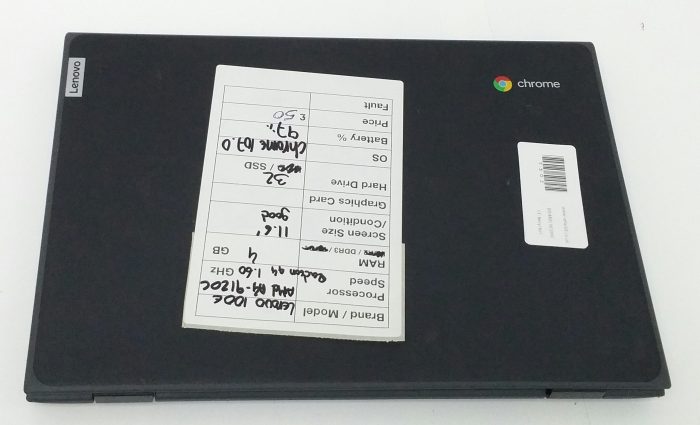 Lenovo 82CD 100e Chromebook 2nd Gen AST - AMD A9-9120C Radeon 94 1.60GHz - 4GB RAM - 11.6" - 32GB SSD - Chrome 107.0 - Image 5