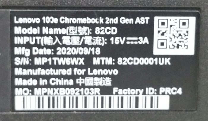 Lenovo 82CD 100e Chromebook 2nd Gen AST - AMD A9-9120C Radeon 94 1.60GHz - 4GB RAM - 11.6" - 32GB SSD - Chrome 107.0 - Image 3