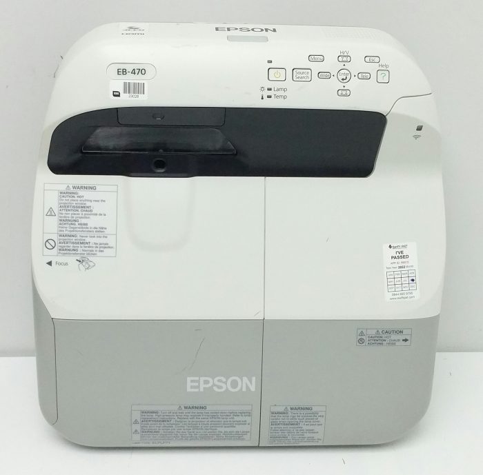 Epson EB-470 LCD Projector 533 Lamp Hours Used H456B - Image 10