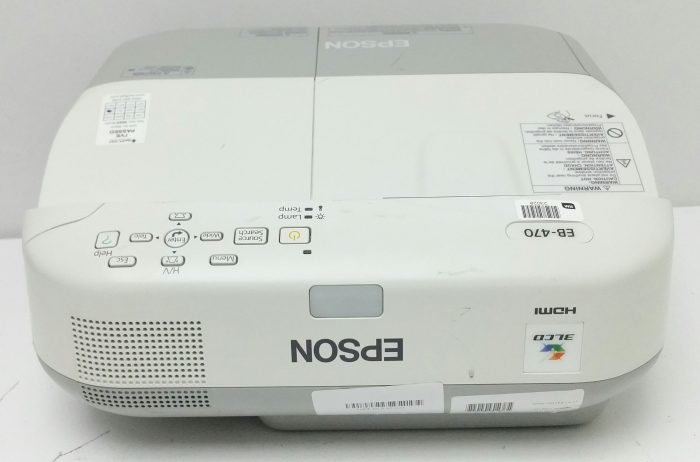 Epson EB-470 LCD Projector 533 Lamp Hours Used H456B - Image 8