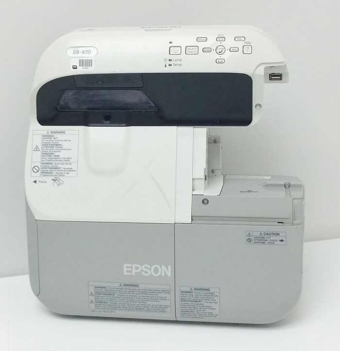 Epson EB-470 H456B LCD Projector 744 Lamp Hours Used - Image 10