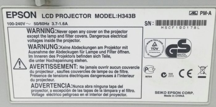 Epson EB-460 H343B LCD Projector - Image 3