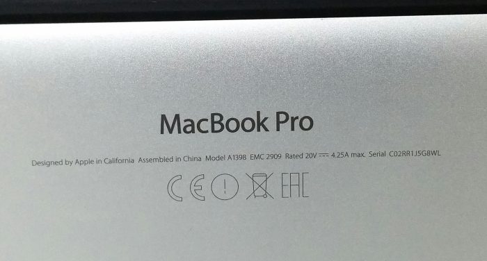 Apple Macbook Pro A1398 - i7-4770HQ 2.8GHz - 16GB DDR3 - 13" - 1TB SSD - 12.7 Monterey (2015) - Image 4