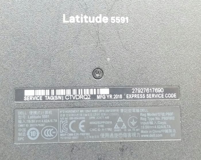 Dell Latitude 5591 - i5-8400H 2.5GHz - 8GB RAM - 15.6" - 256GB SSD - Windows 11 Pro - Image 5