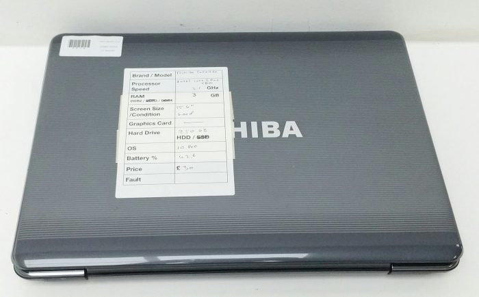 Toshiba Satellite A300-1BZ PSAJ4E-03L016KS - Intel Core 2 Duo T8100 2.1GHz - 3GB - 15.4" - 250GB HDD - Windows 10 Pro - Image 6