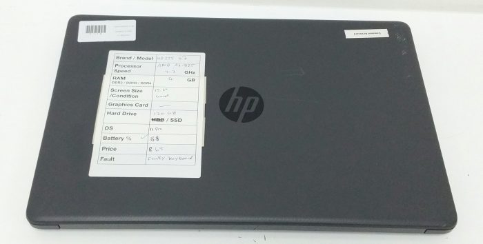HP 255 G7 - AMD A4-9125 2.3GHz - 4GB - 15.6" - 120GB SSD - Windows 11 Pro - Image 6
