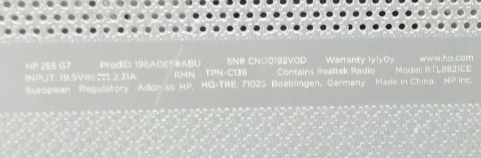 HP 255 G7 - AMD A4-9125 2.3GHz - 4GB - 15.6" - 120GB SSD - Windows 11 Pro - Image 4