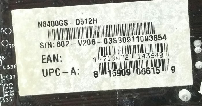 MSI V206 N8400GS-D512H Graphics Card - Image 3