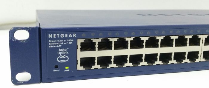 Netgear Prosafe FS750T2 48 Port 10/100 Smart Switch With 2 Gigabit Ports + 1 Fibre Optic x1 - Image 8