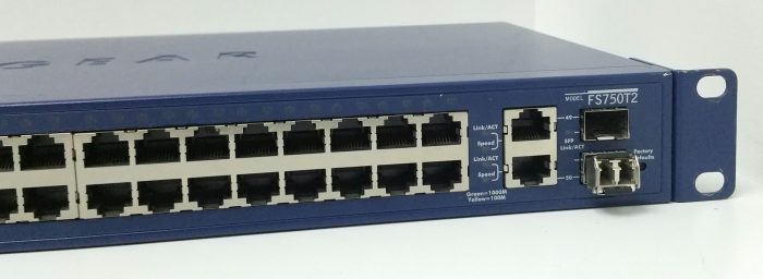Netgear Prosafe FS750T2 48 Port 10/100 Smart Switch With 2 Gigabit Ports + 1 Fibre Optic x1 - Image 7