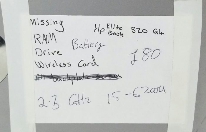 HP EliteBook 820 G4/ i5-6200U 2.3GHz Laptop - Image 3